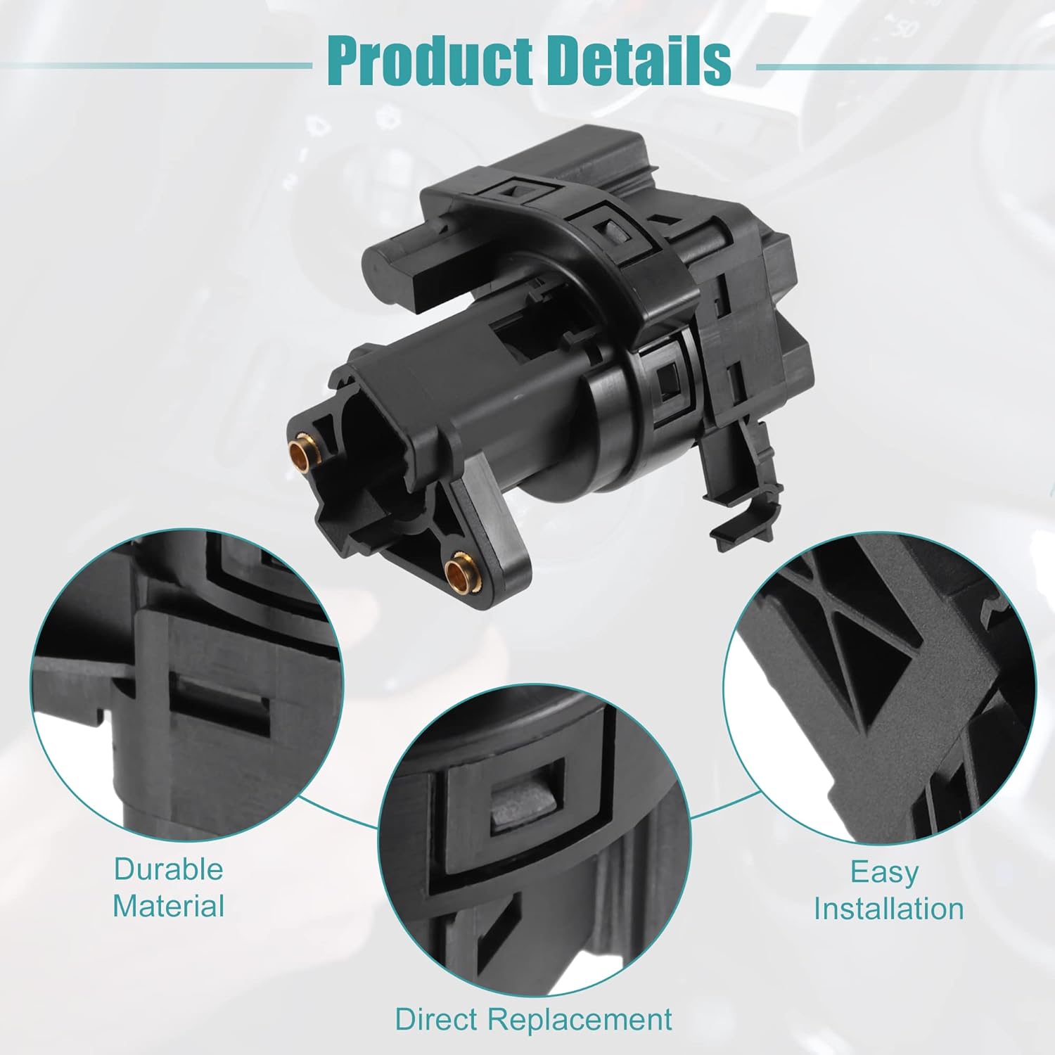 ACROPIX Ignition Switch Cylinder Lock Assembly Fit for Chevrolet Corvette - Pack of 1 Black