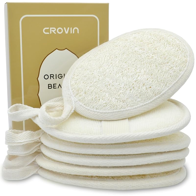 Bucha corporal de bucha vegetal natural CROVIN, pacote com 6