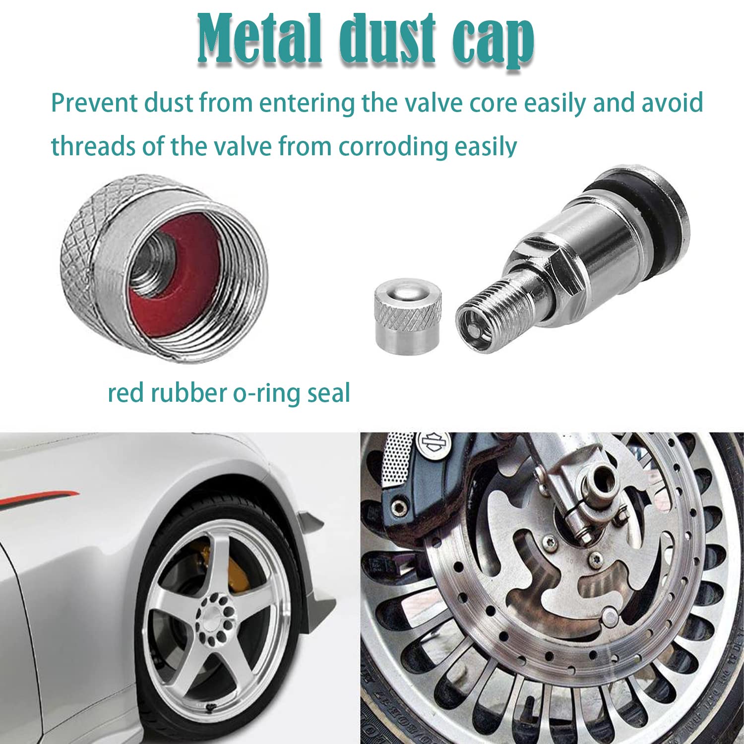 4pcs Tige De Valve De Pneu De Voiture, Keenso Noyau De Valve De Pneu De 682363