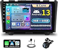 Vista 10 de 2G+64G Android 13 Radio de coche estéreo para Honda CRV 2007-2011 con CarPlay Android Auto, 7 pulgadas HD pantalla táctil GPS WiFi Bluetooth EQ