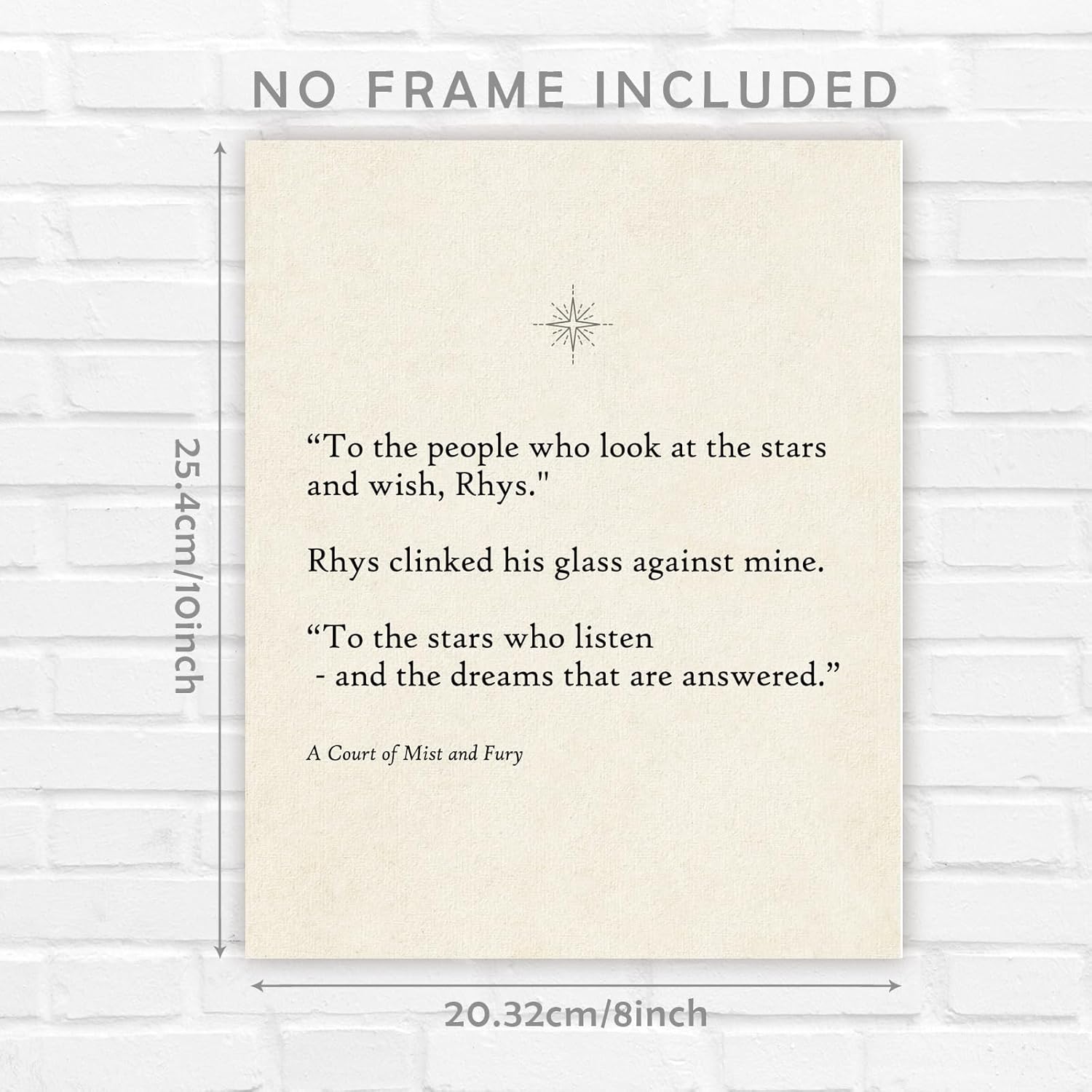 Motivational Literary Quote Print, Inspirational Quotes Wall Art Poster, Great Gift and Decor for Library, Classroom and Home, Fantasy Books Artwork for Bedroom Library, 8X10 inch Unframed - Image 2