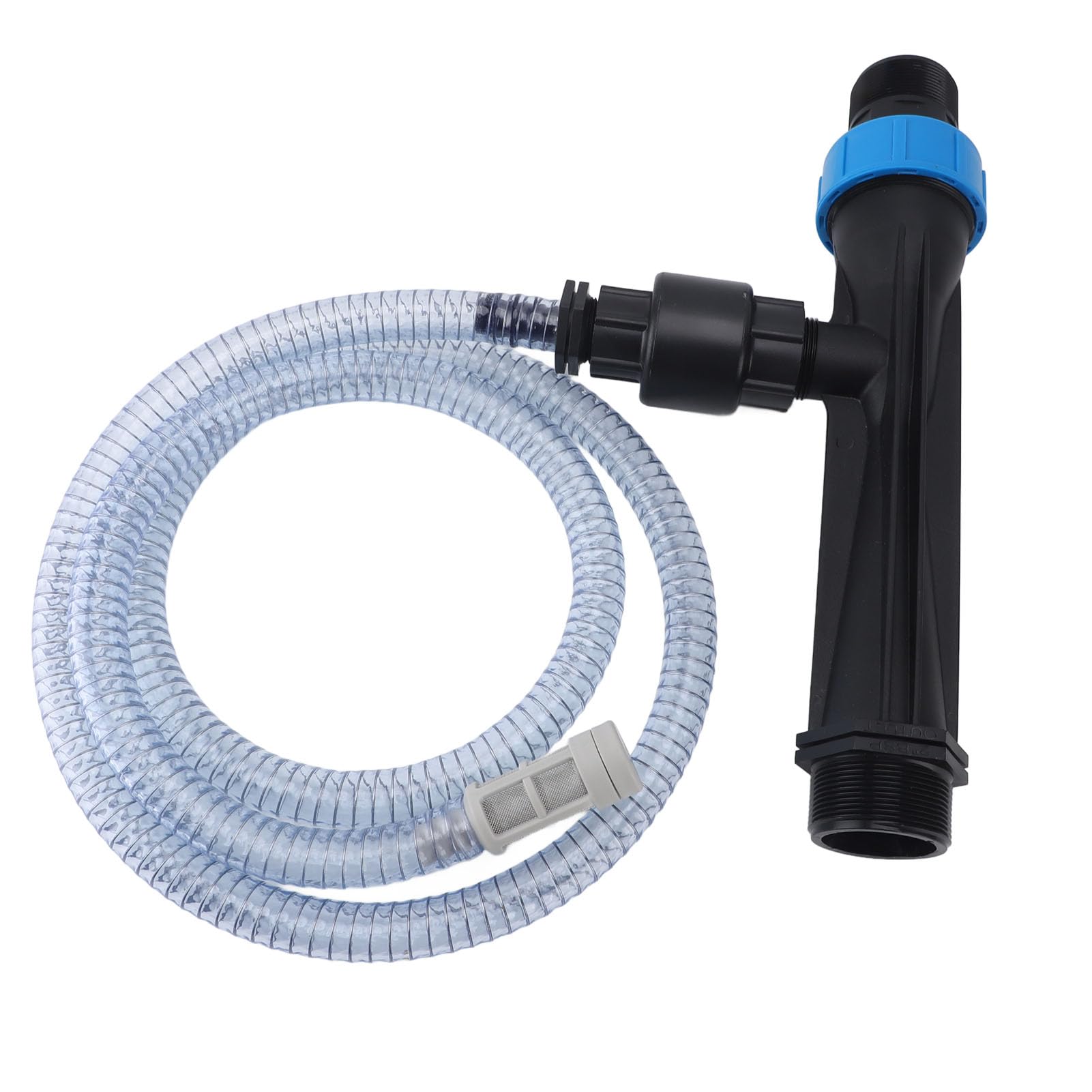 Ejoyous Iniettore di Fertilizzante per Irrigazione a Goccia Dispositivo Iniettore Miscelatore di Fertilizzante in Plastica con Valvola di Ritegno e Tubo dell'acqua Design Ad Alto Flusso in un Unico