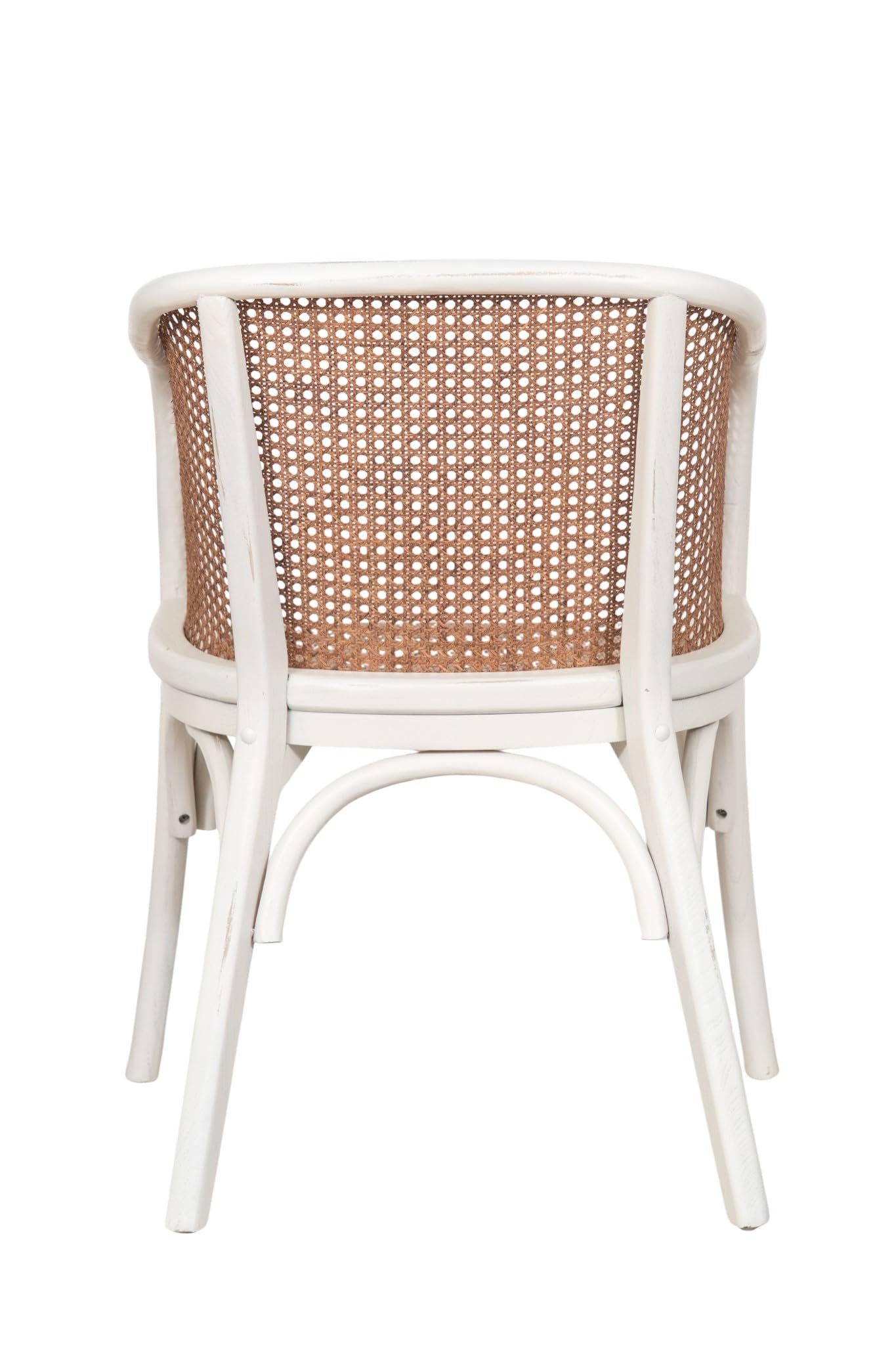 Biscottini Krzesło kuchenne Vintage drewno i rattan, 62 x 52 x 78 cm, krzesło do jadalni, krzesła kuchenne, fotel drewniany i wiedeńska słoma, krzesła do salonu wewnątrz na zewnątrz, fotel ogrodowy