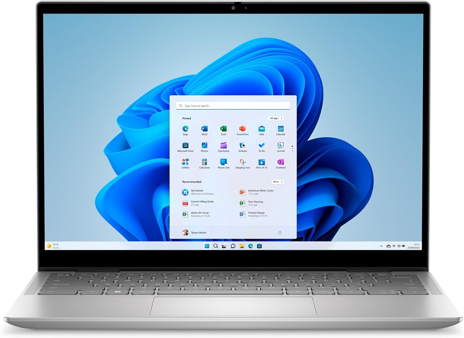 Dell Inspiron 14 7430 2-in-1 Laptop – 14-inch 16:10 FHD+ Touchscreen Display, Intel Core i5-1335U, 8GB LPDDR5 RAM, 512GB SSD, Intel Iris Xe Graphics, Fingerprint Reader, Windows 11 Home – Silver