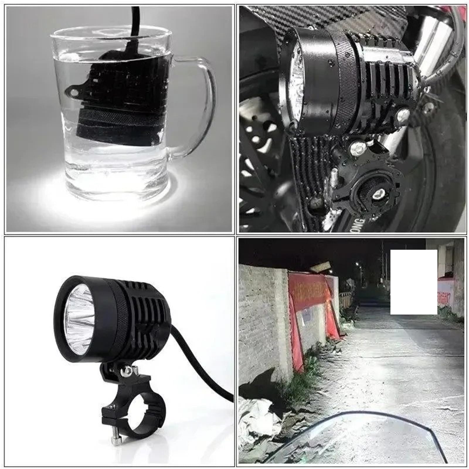 Moto Fari Stradali Spot Light Beam Per Moto Spotlight Impermeabile Flash Fendinebbia Spot Lampadina Luminosa L6X Faro LED 28000LM 2 PZ 12V