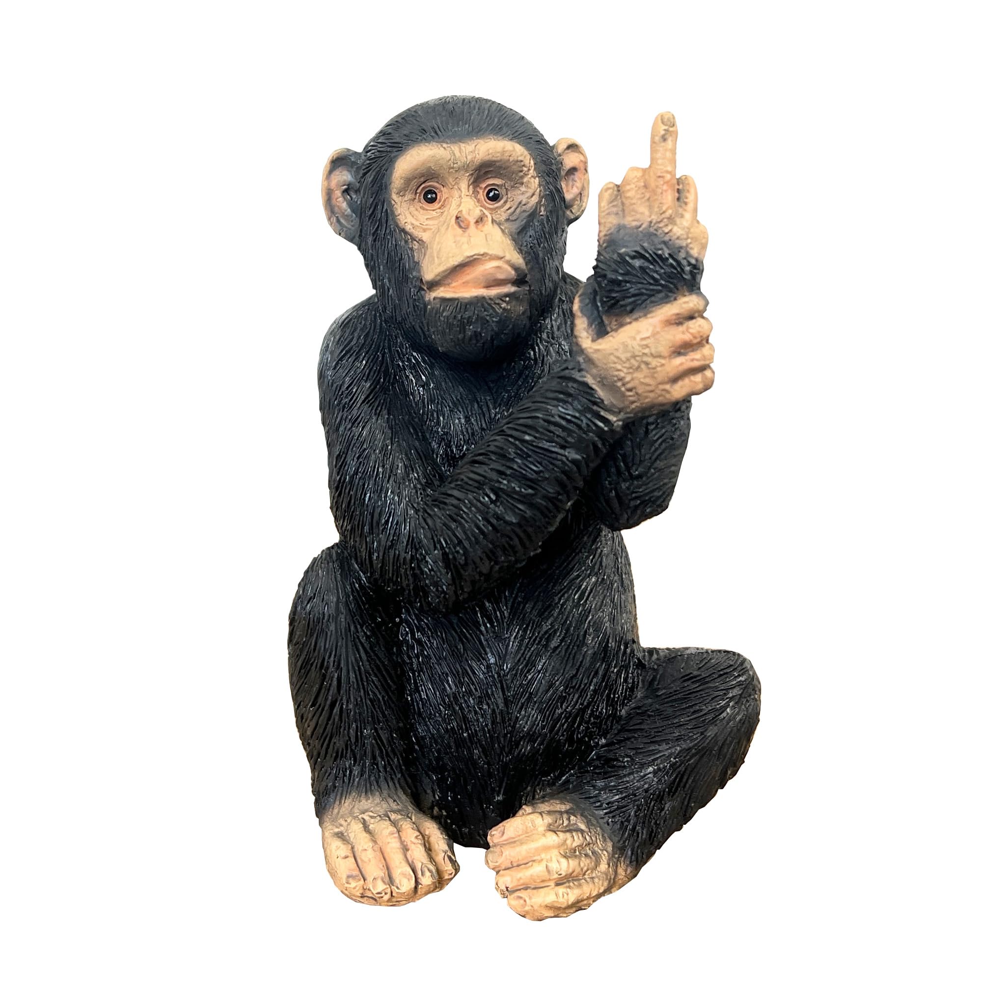 Alfie Francis Monkey Ornament Small Rude Swearing Giving Middle Finger Cheeky Figurine Animal Gift