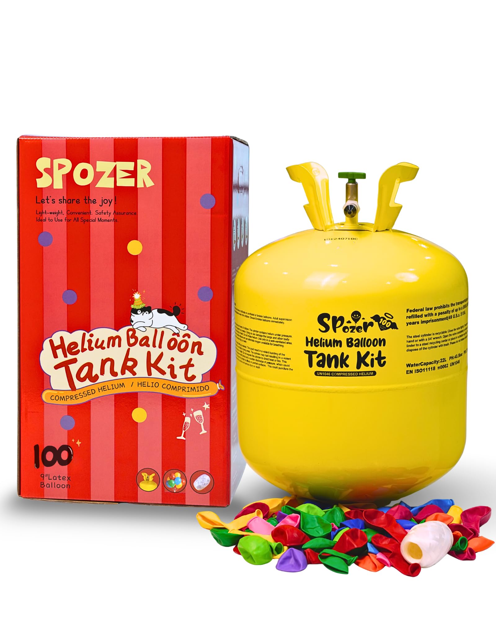SPOZER 22L Helium Tank