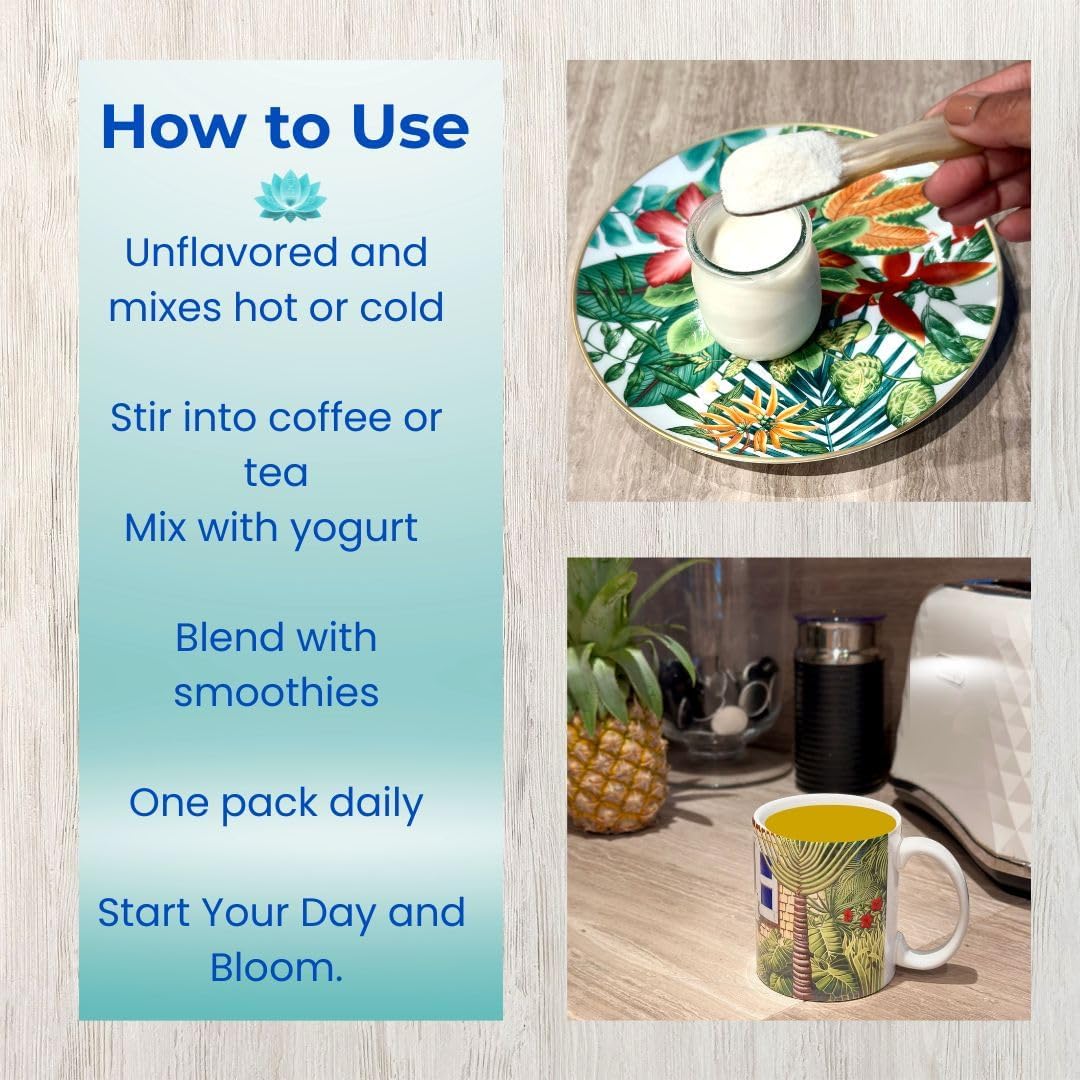 Beauty and Bones Collagen Peptides for Women, FORTIBONE 5 g + VERISOL 2.5 g Bone Health & Skin Elasticity Support, Hydrolyzed Types I & III, 30 Sachet Packs - Image 5