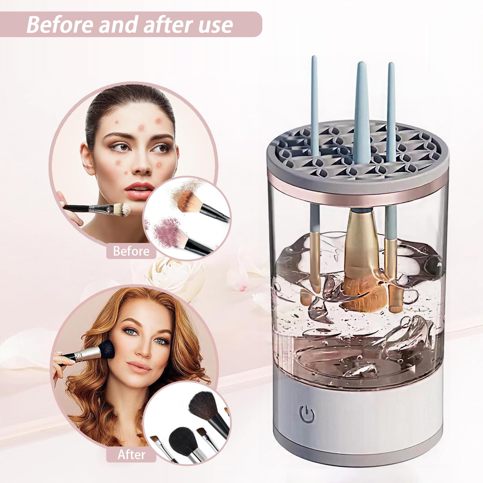 GMHLLES Electric Makeup Brush Cleaner Machine - Image 2