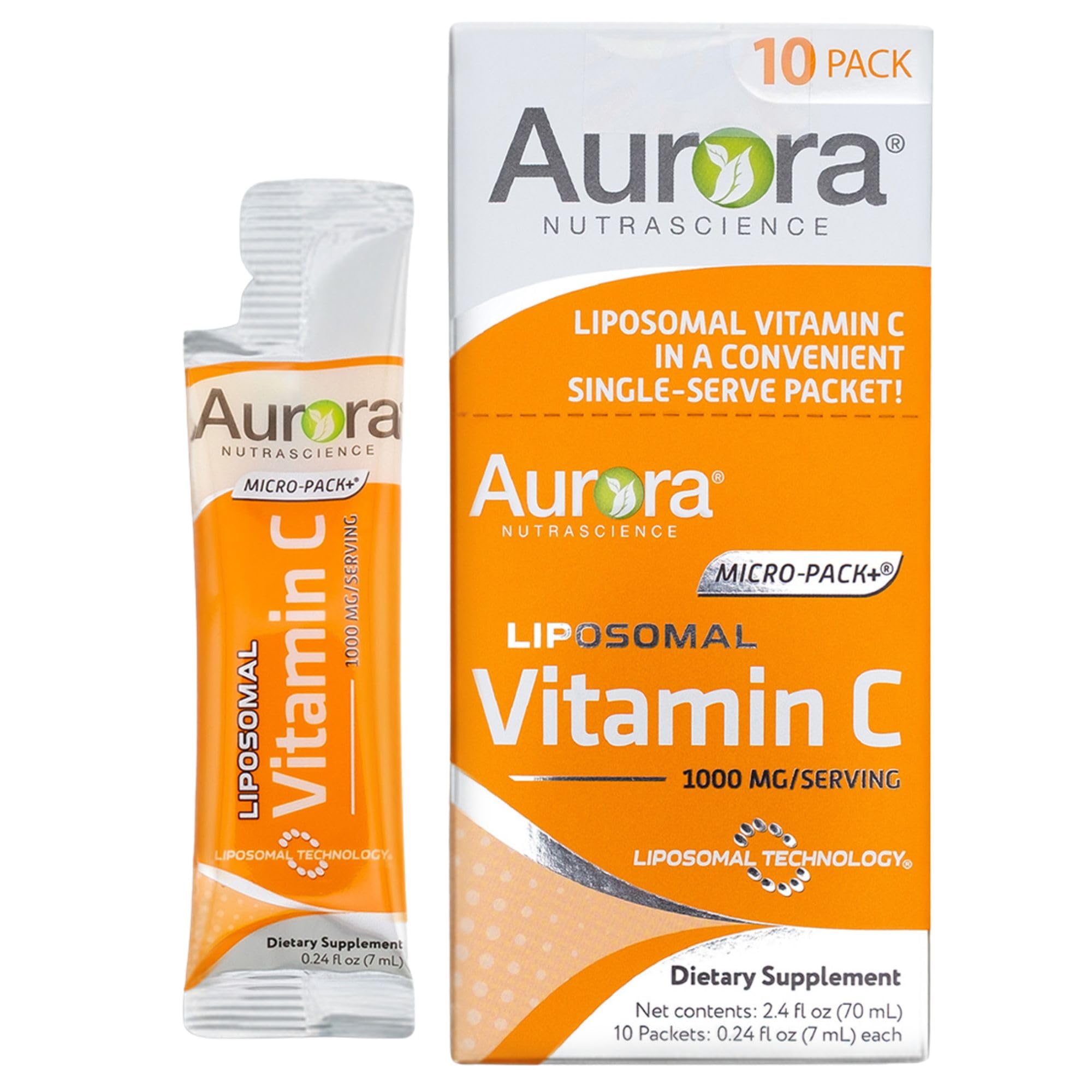 Aurora Nutrascience Liposomal Liquid Vitamin C, 30 Packets, Orange — Amazon image 11