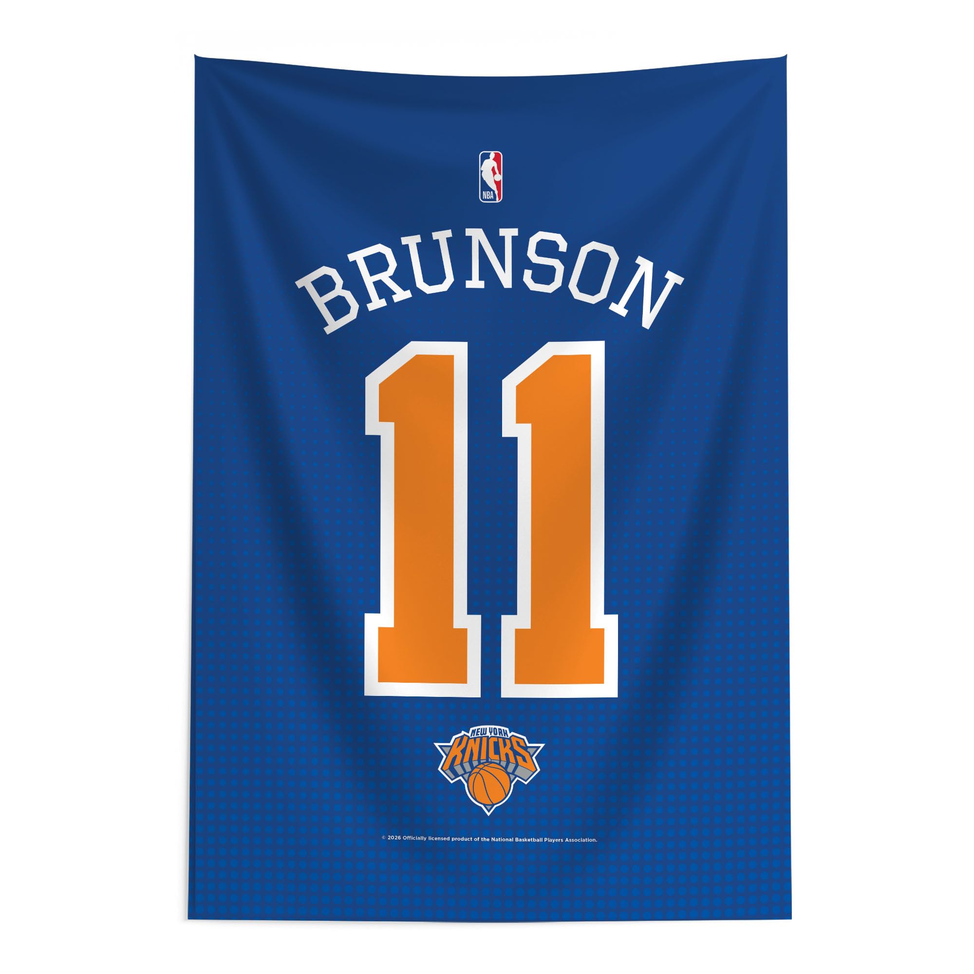 Northwest Jalen Brunson New York Knicks Name And Number Wall Hanging Tapestry 24X36 Inches