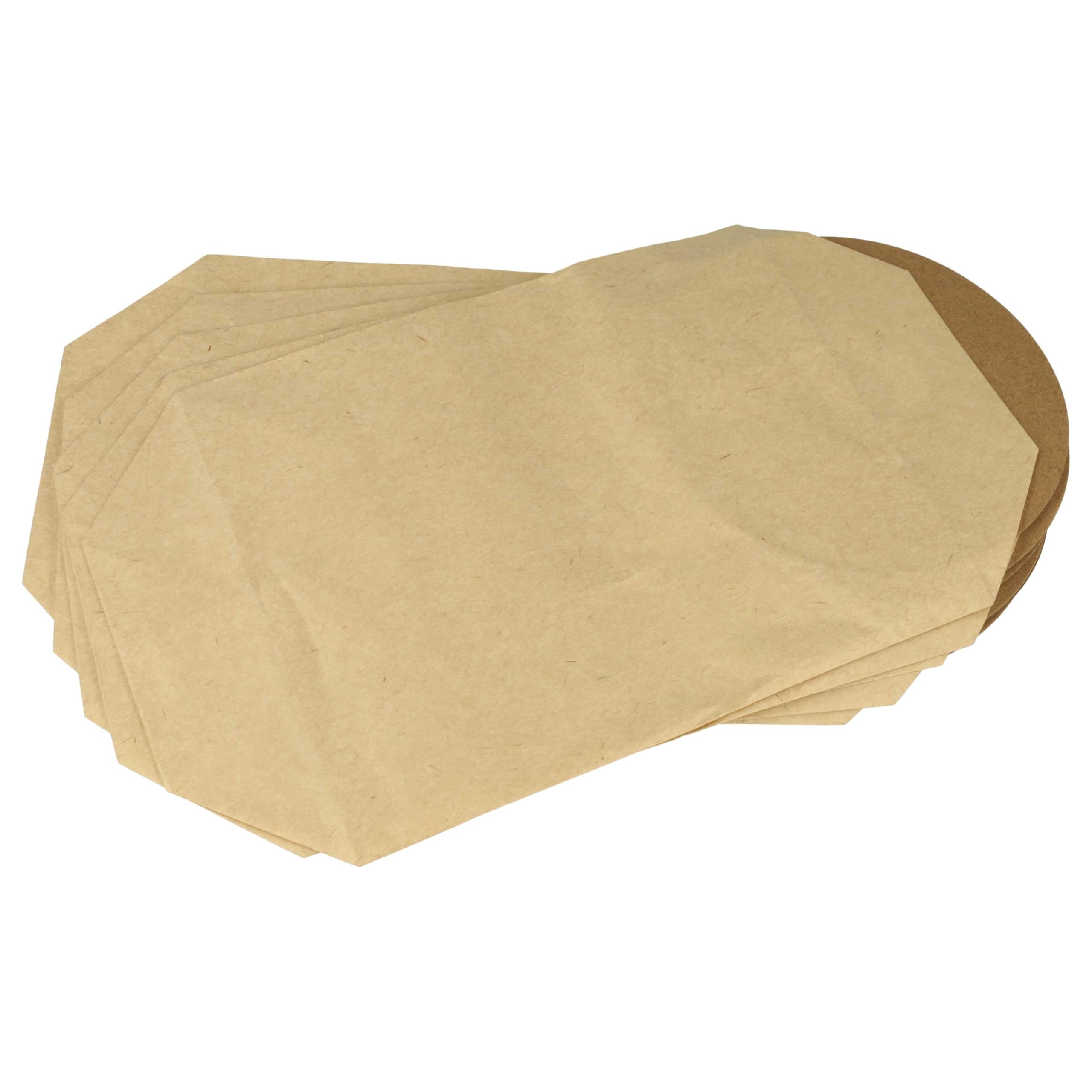 Vhbw 10 Sacchetti Carta Per Aspirapolvere – Compatibili Con Cleancraft FlexCAT 104 – Sostituiscono 7013353 – Marrone - 2