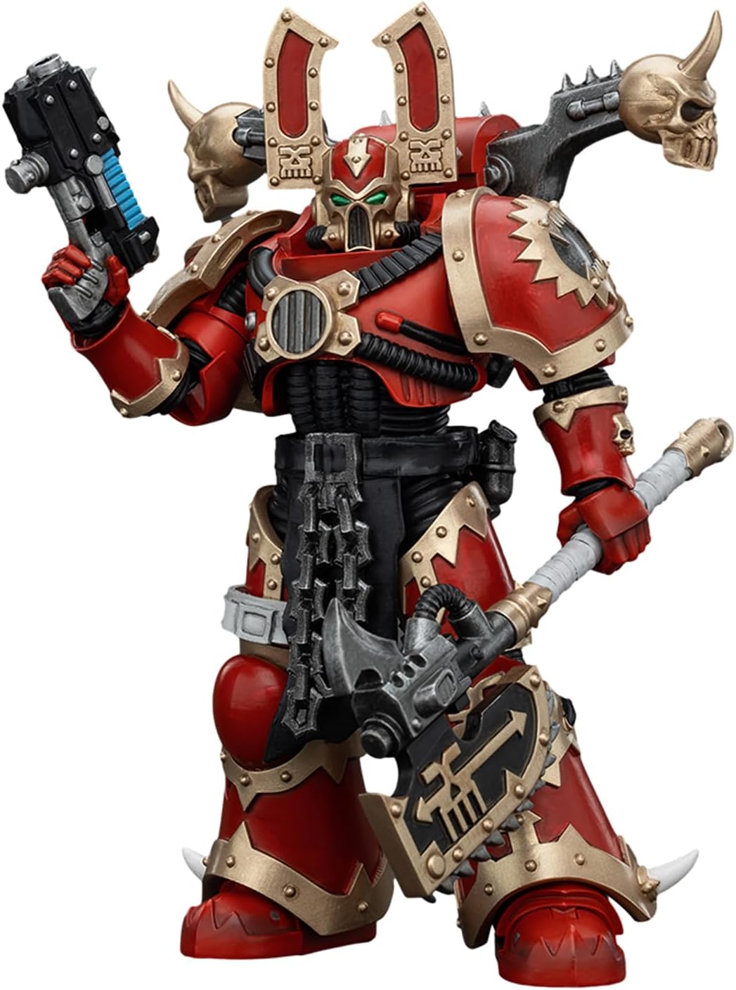 Pipigirl JoyToy GW 40K Genuine License 1:18 Action Figure, World Eaters Khorne 3, 4.96 inch Collectible Action Figures Sets
