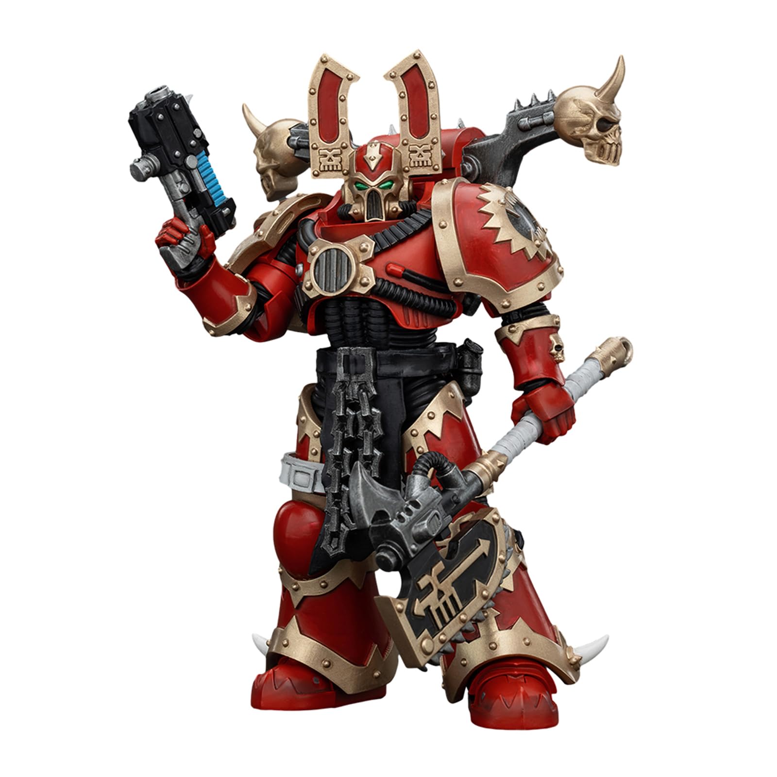 GWTCTOY JoyToy GW 40K Genuine License 1:18 Action Figure, World Eaters Khorne Berzerker 3, 12CM Collectible Action Figures Kits