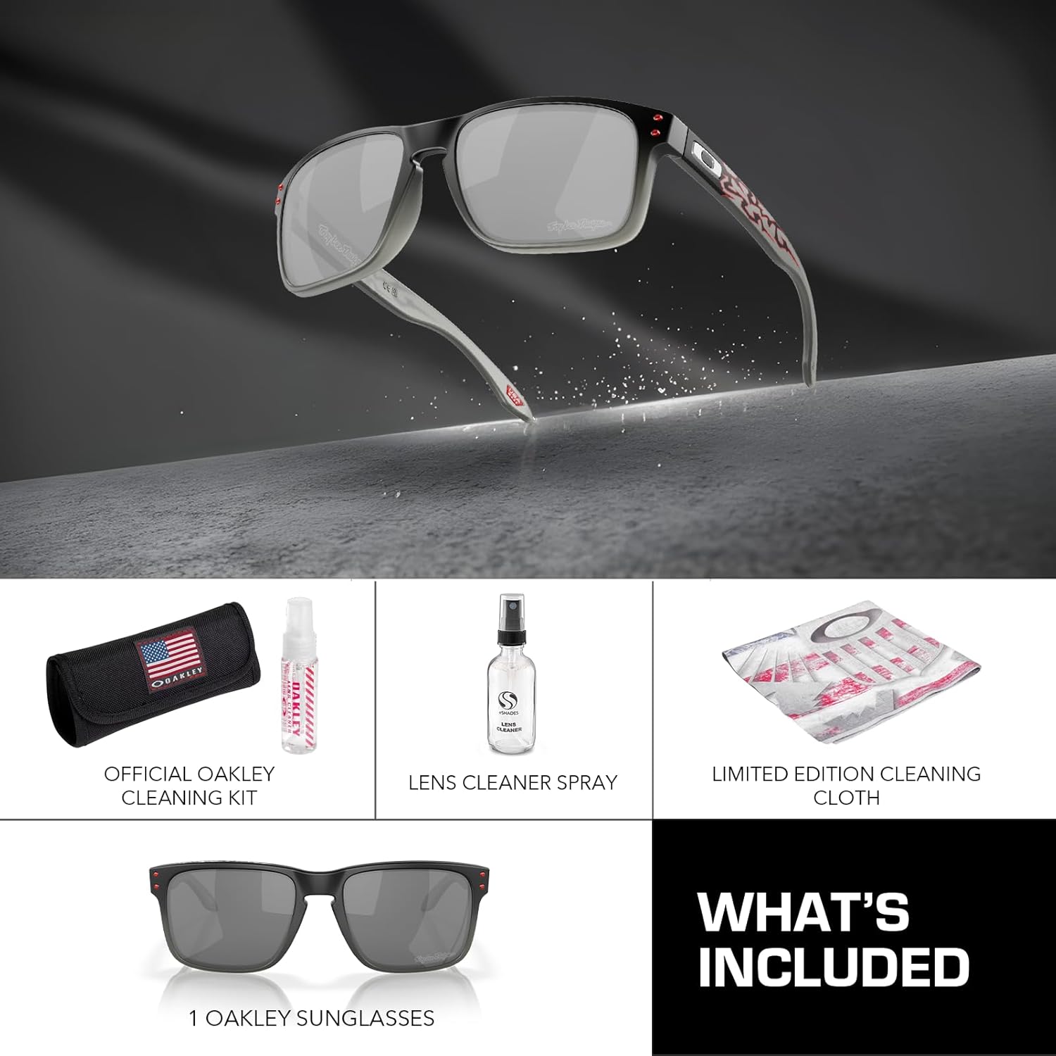 Oakley HOLBROOK TROY LEE DESIGNS SERIES OO9102 Square Shape Sunglasses With Official Eyewear Kit