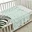 CREVENT 30X40 Cozy Soft Warm Sherpa Baby Blanket for Girls Boys, Newborn Essentials for Infant, Baby Shower Receiving Gift - Green Heart 75X100cm + Gift Bag with Ribbon