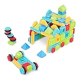 Bristle Blocks – STEM Interlocking Building Blocks – 112 Pieces Playset – Developmental Toys for Toddlers & Kid – Basic Builder Set – 2+ Years