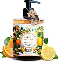 Panier des Sens - Provence Liquid Marseille Soap (Citron + Cypress) - Moisturizing Liquid Hand Soap - with Coconut Oil - 97% Natural Ingredients - Hand Wash Made in France - 500ml