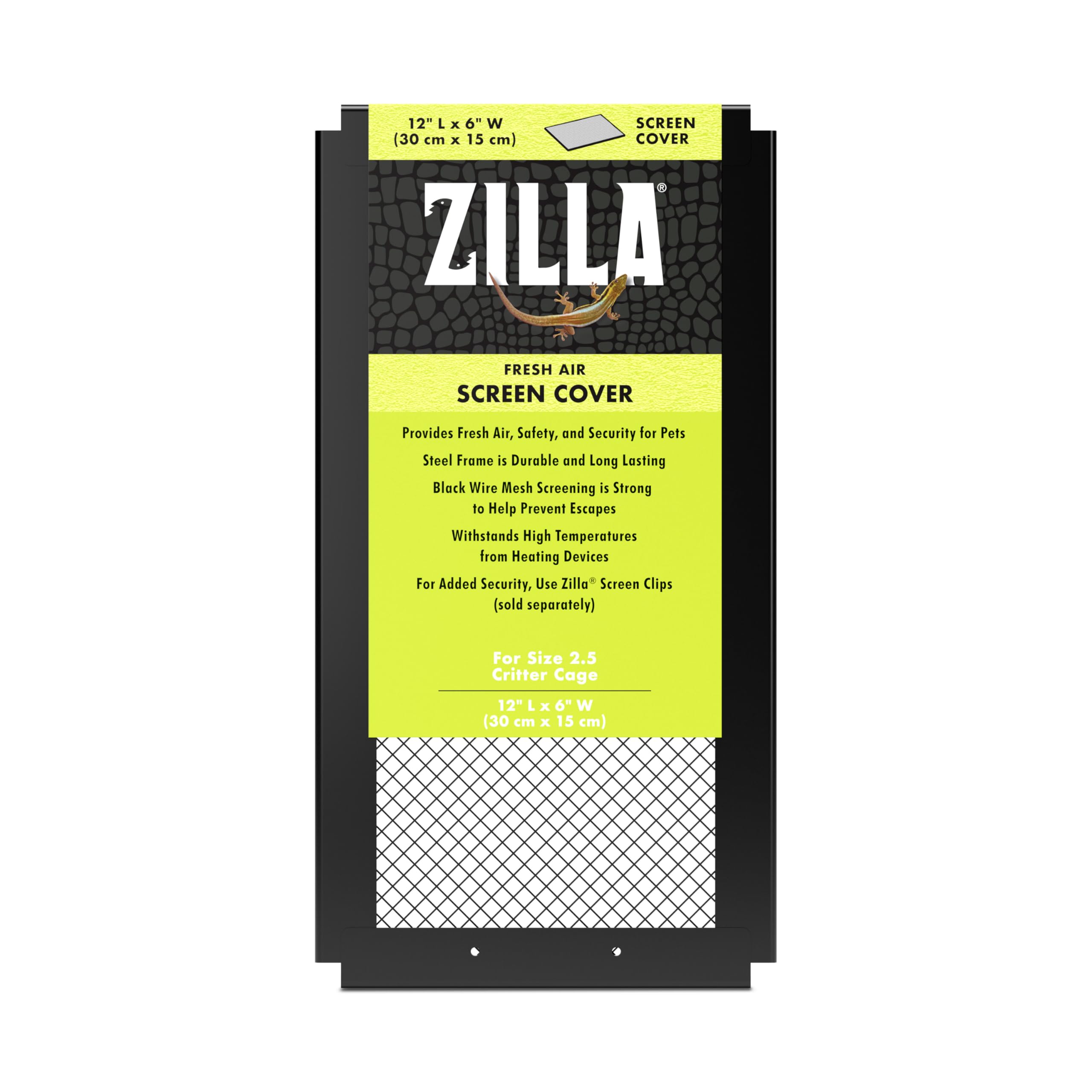 Housse de terrarium pour reptile Zilla contre les évasions de petits serpents