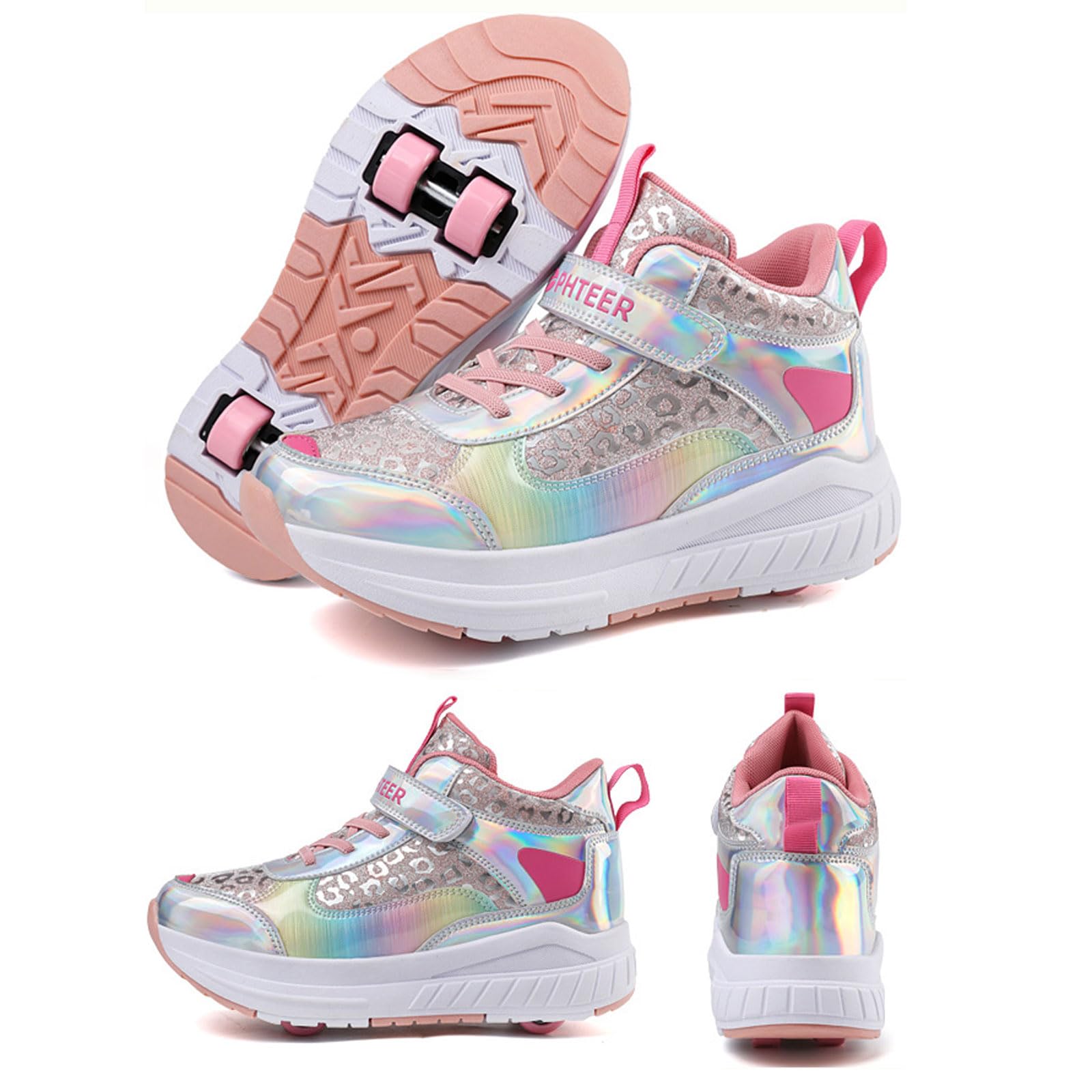 Zapatos con Ruedas para Niños y Niñas,Zapatillas Deportivas con Ruedas para niños,2 en 1 Zapatillas con Ruedas,Multiusos,Comodidad,para Regalos de cumpleaños y Navidad