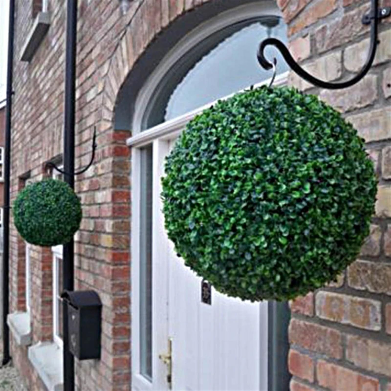 Boule De Buis Artificiel 1 pièce de Grande Boule de Plante Artificielle Verte, Arbre topiaire, buis, fête de Mariage, décoration extérieure de la Maison, Boule d'herbe en Plastique(50cm)