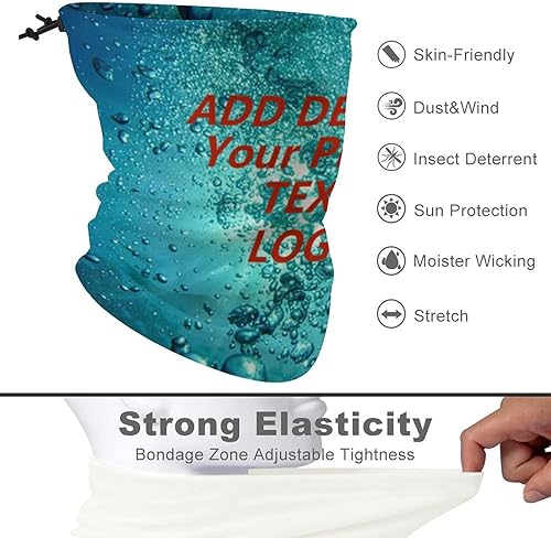 Miniatura 4 de Máscaras faciales personalizadas, pasamontañas, diadema pensonalizada, pasamontañas personalizadas, añade imagen, texto, logotipo para