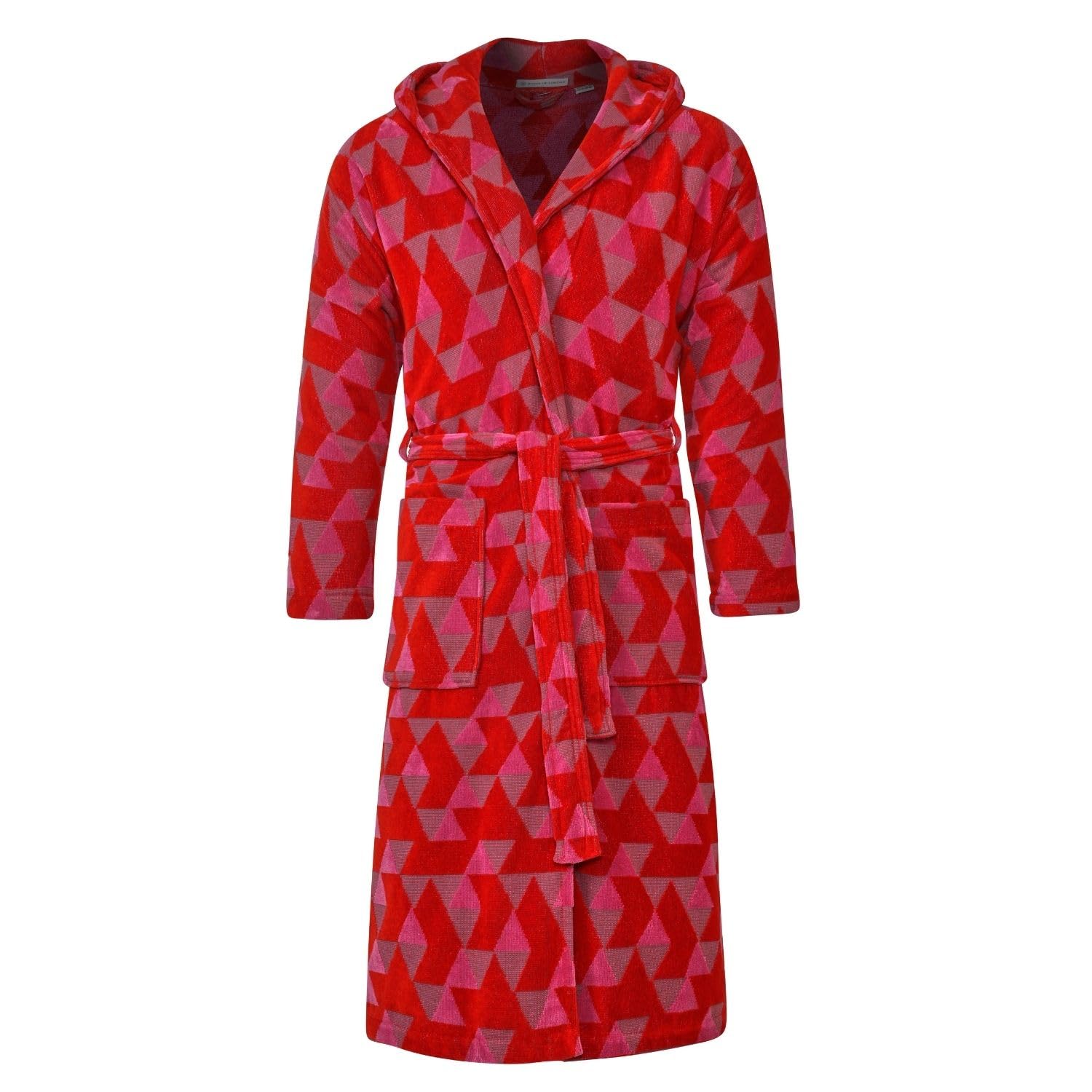 Bown Of London Women's Pink British Hooded Dressing Gown - Diamond (L, L)