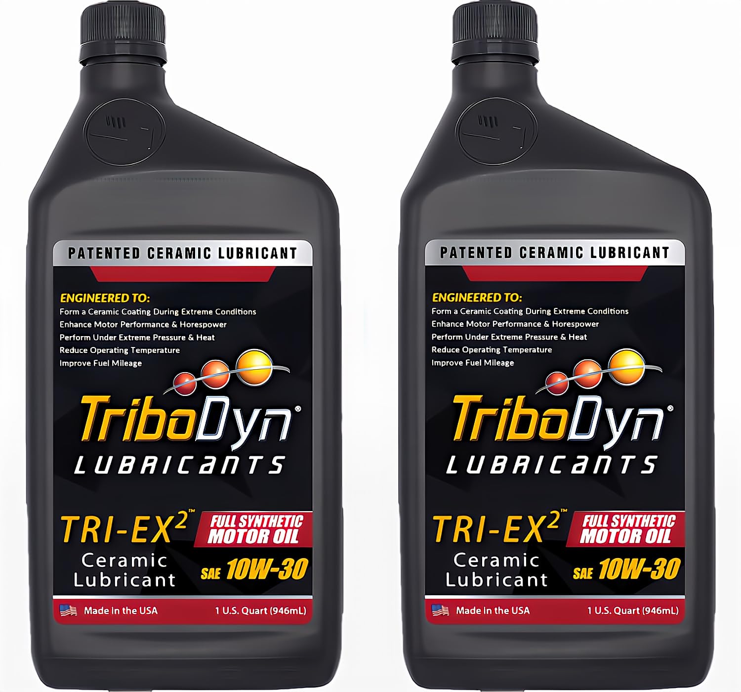 10W-30 Full Synthetic Motor Oil API SN 2 Quart Pack