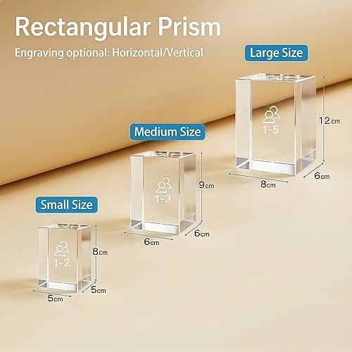 Miniatura 2 de Regalos personalizados de fotos de cristal 3D Marco de fotos grabado personalizado para aniversario, cumpleaños, boda, conmemoración Regalo único