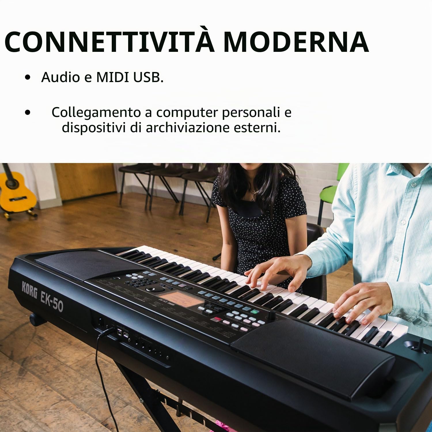 KORG EK-50 tastiera digitale con 61 tasti sensibile al tocco