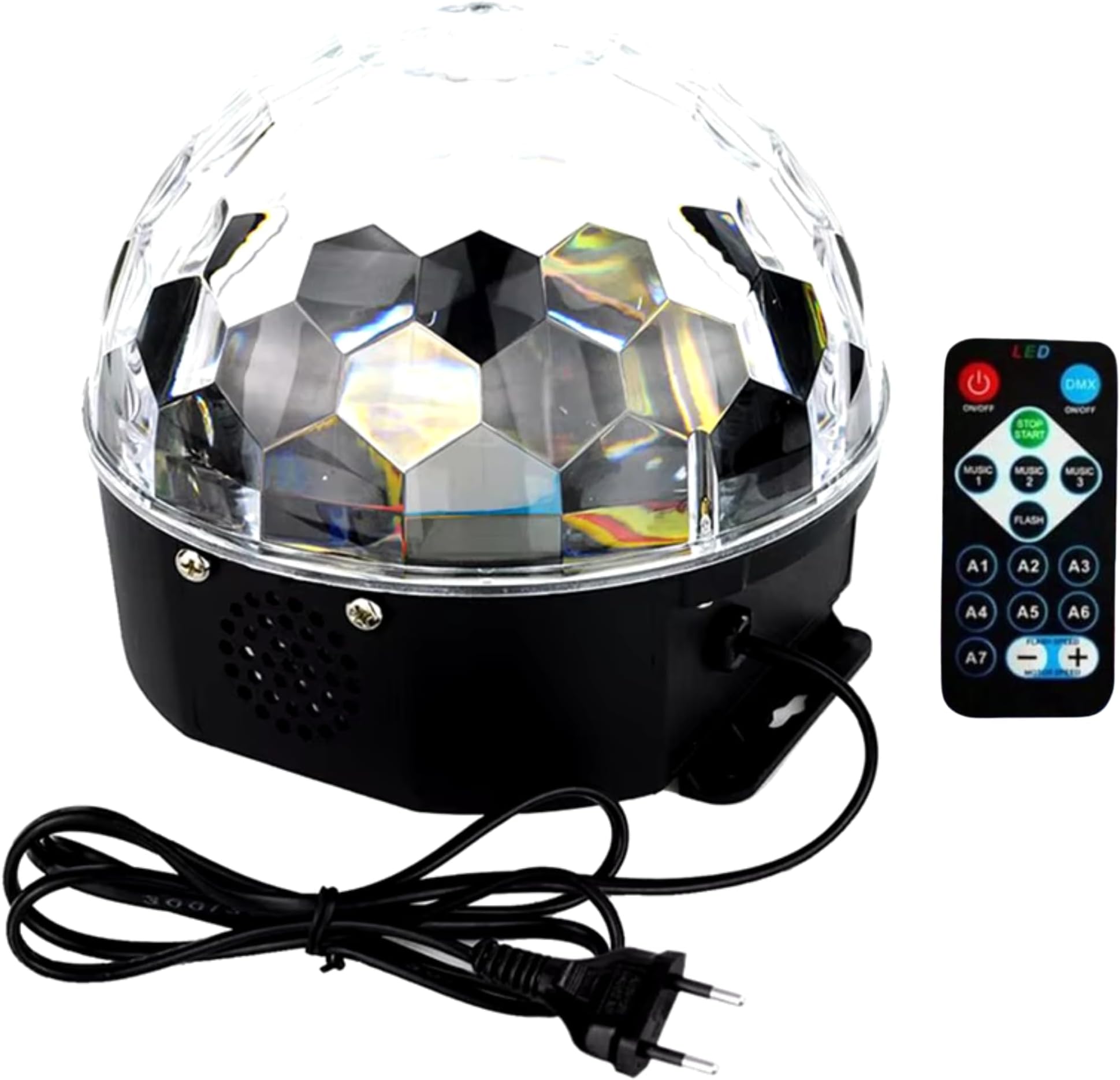 Sound Activated Party Lights with Remote Control Dj Lighting, RBG Disco Ball, Strobe Lamp 7 Modes Stage Par Light for Home Room Dance Parties Birthday DJ Bar Karaoke Xmas Wedding Show Club Pub