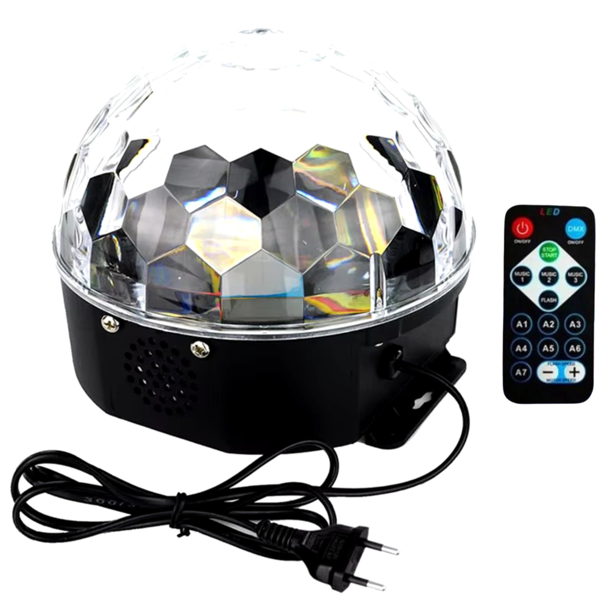 Sound Activated Party Lights with Remote Control Dj Lighting, RBG Disco Ball, Strobe Lamp 7 Modes Stage Par Light for Home Room Dance Parties Birthday DJ Bar Karaoke Xmas Wedding Show Club Pub