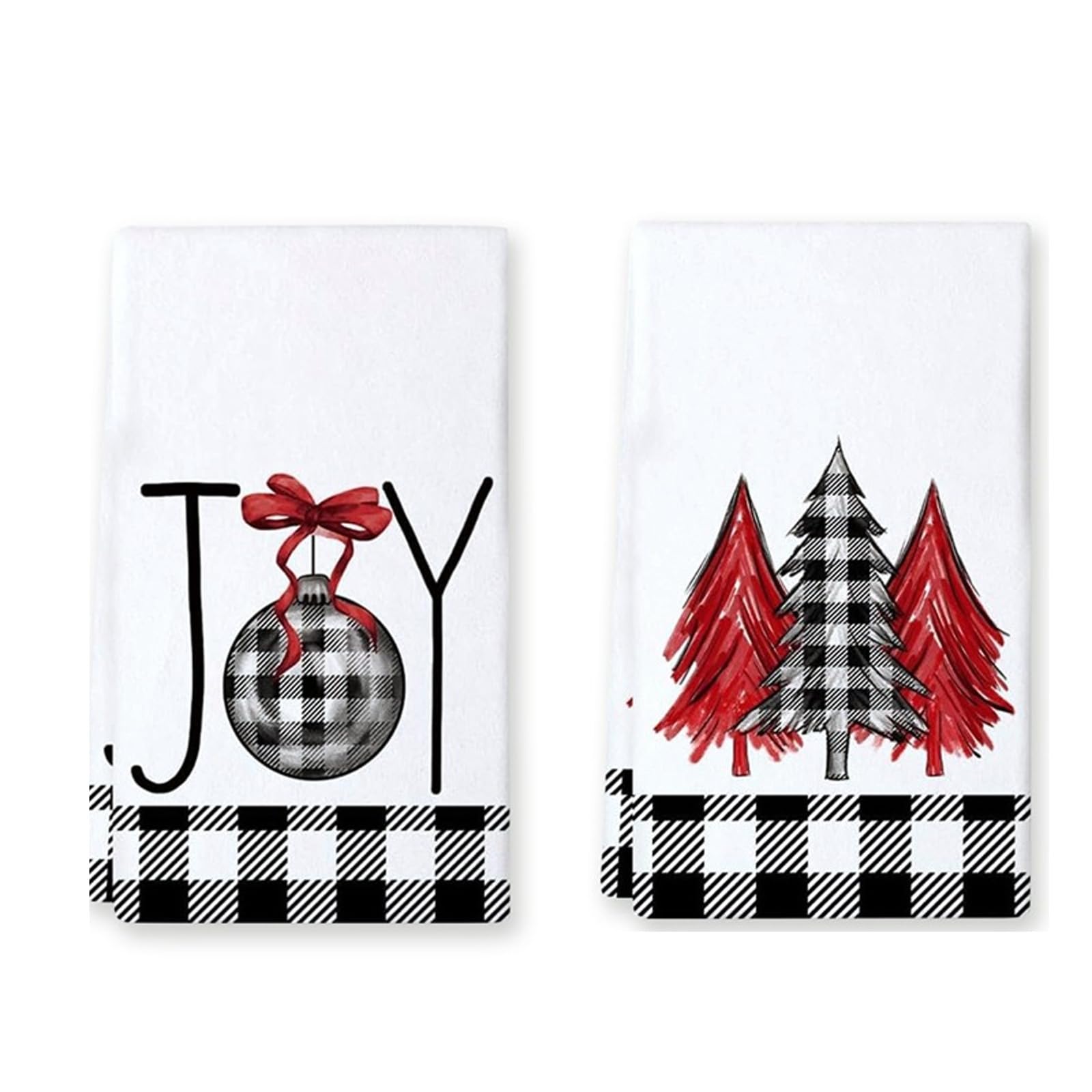 YROHGKPN Quick Drying Christmas Kitchen Towels Decorative Holiday Dishcloths for Cleaning and Drying Towel Christmas Kitchen & Decoration