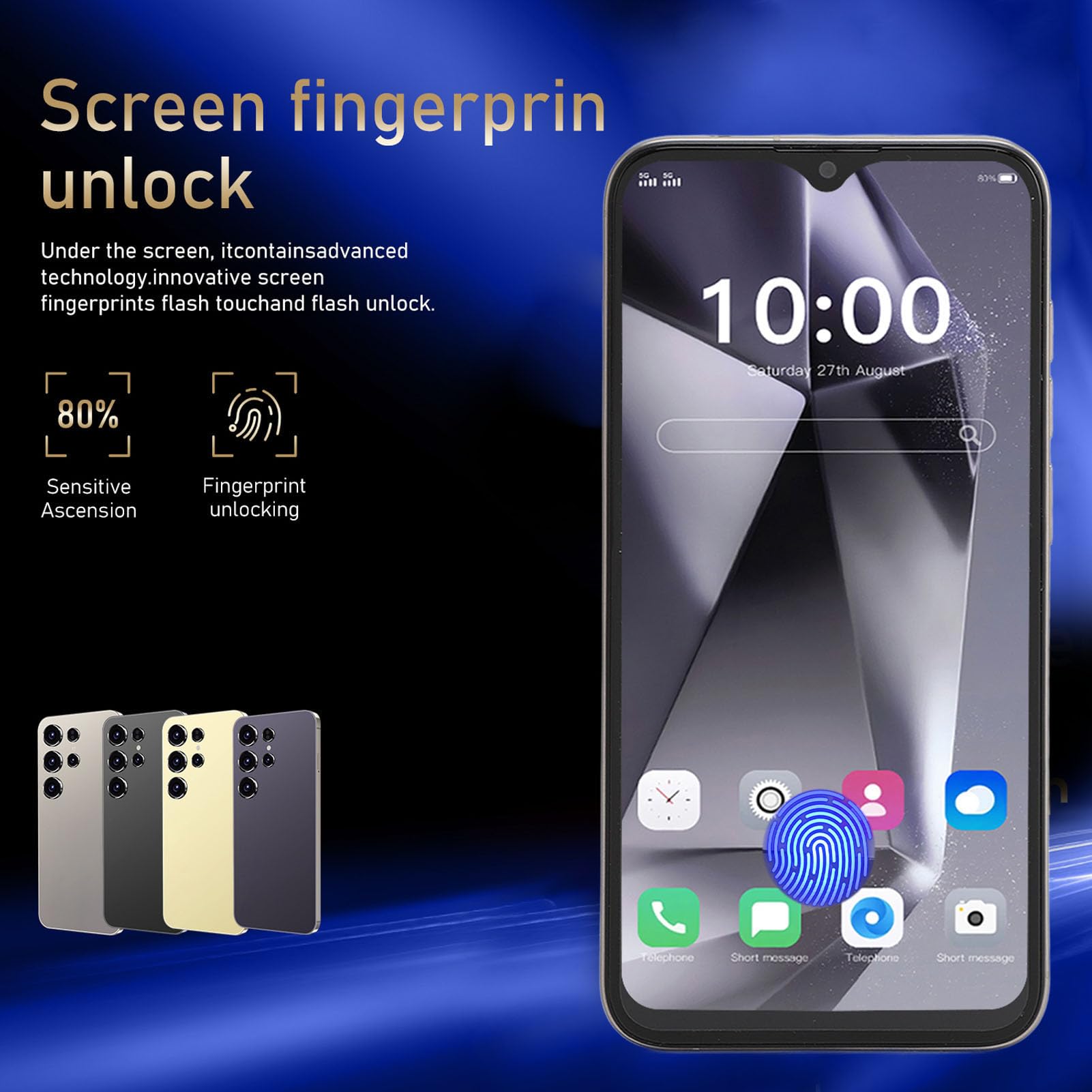 AKLOSIPY Smartphone HD de 6,28 Pulgadas con 8 GB, 64 GB de ROM, 4G LTE, Dual SIM y Lápiz óptico - 12 Teléfonos Móviles en Gris (#12)