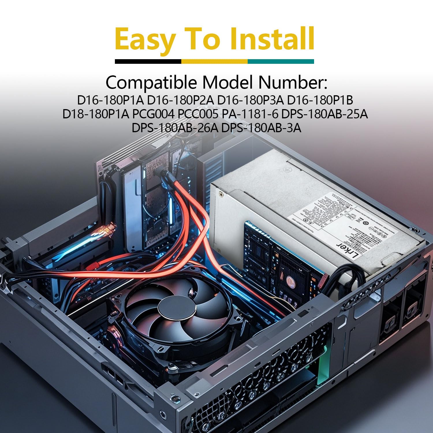 Amazon.com: D16-180P2A 180W Power Supply Compatible with HP