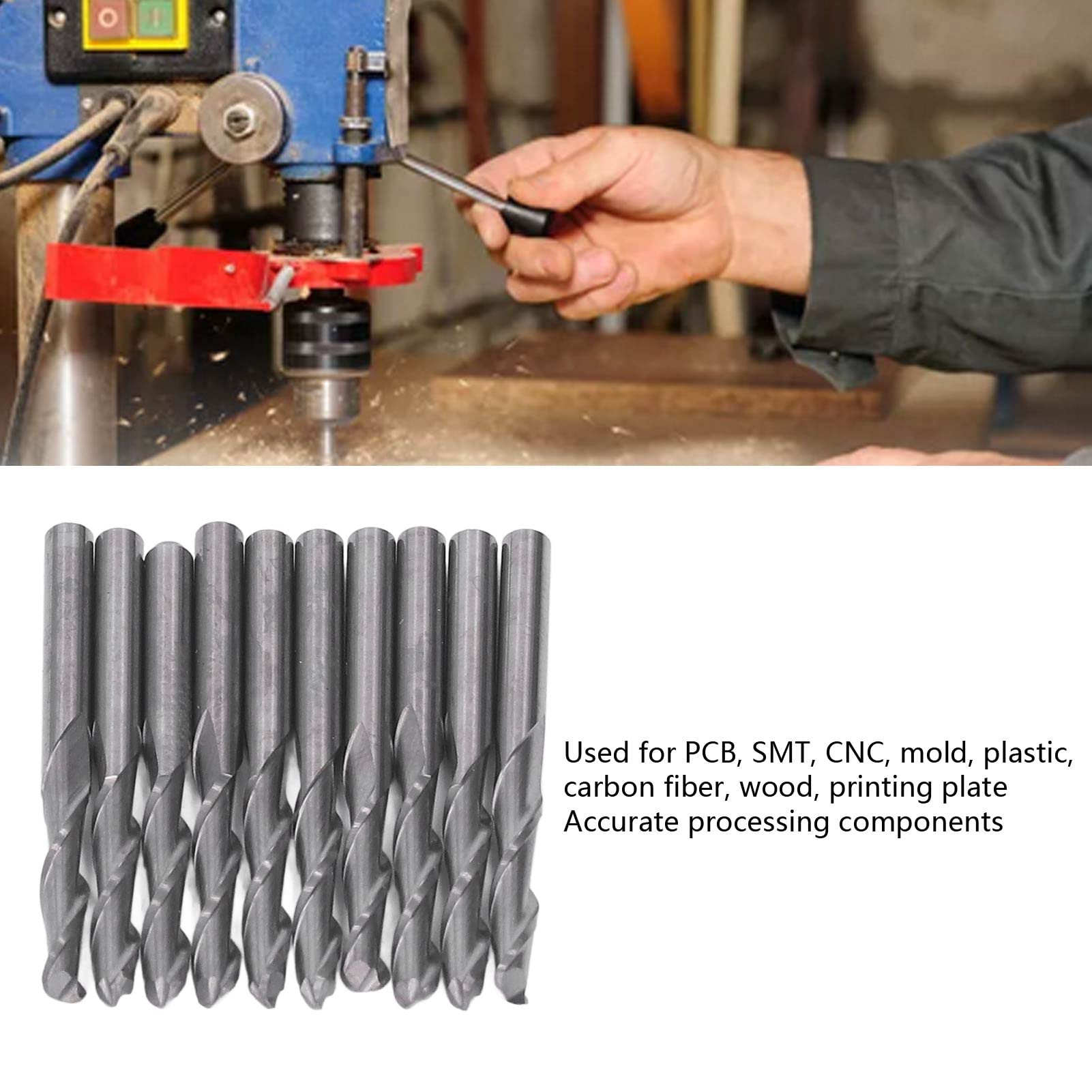 Tapered Ball Nose End Mills Sturdy Durable Bright Clean Surface Cone End Mills For CarvingR1