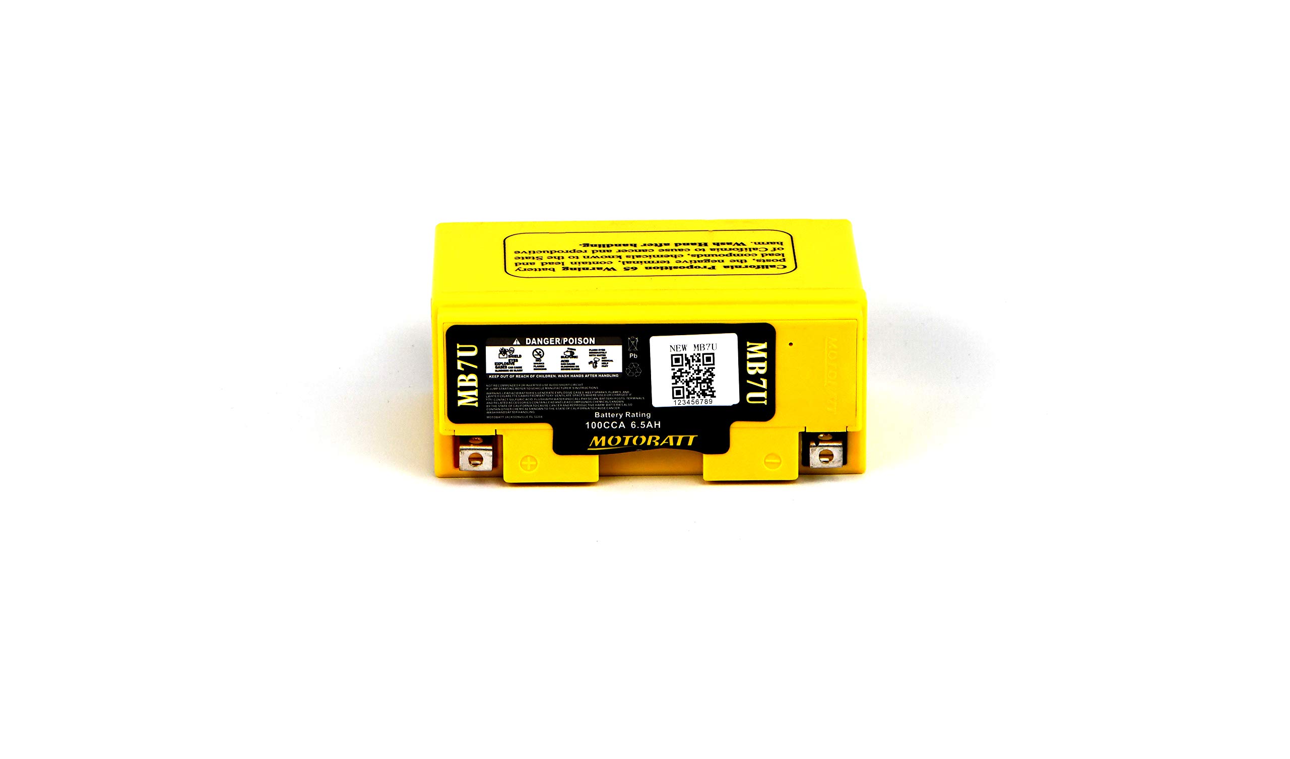 MB7U MOTOBATT Quadflex AGM Bike 12V 6.5Ah Bateria