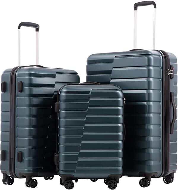 Coolife 3-Piece Luggage Set