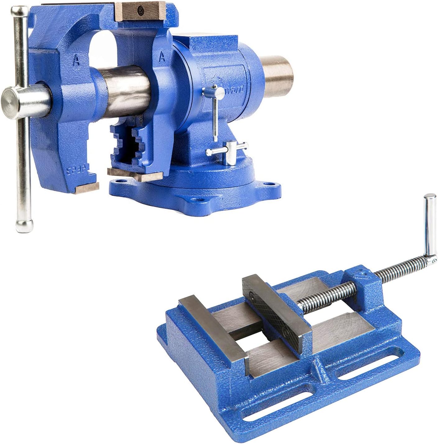 Forward DT08125A 5Inch Bench Vise Ductile Iron and Q194A 4" Drill