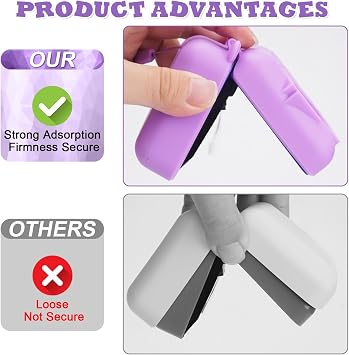 YouKnow Silicone Case for Bitzee Disney Interactive Toy Digital Pet and Case, Protective Skin Sleeve for Bitzee Virtual Electronic Pets Accessories (Case Only) (Purple)