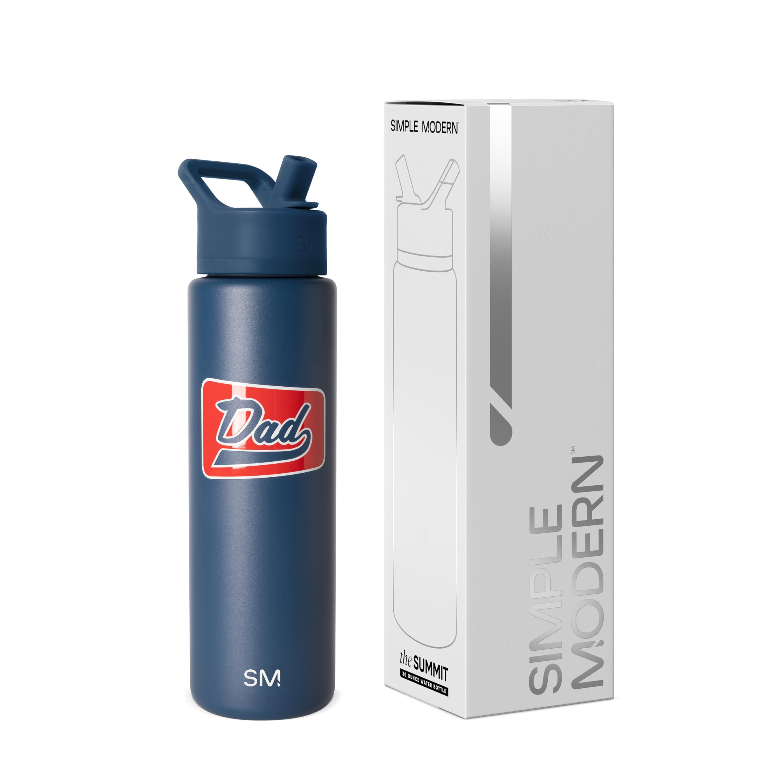 Simple Modern Water Bottle with Straw | Insulated Stainless Steel for Sports Gym | Summit Collection | 22oz | Sea Glass Sage — view 60