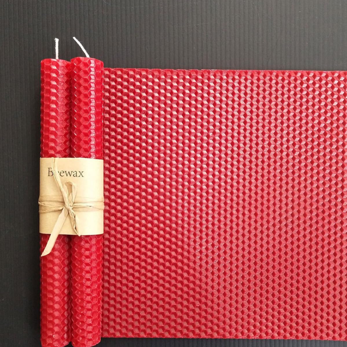 BATHVEVE Juego para Hacer Velas Caseras con 10 Láminas de Cera de Abeja Natural y 10 Núcleos de Algodón, Fácil de Usar para Práctica en Casa o Uso Profesional Color Color Aleatorio
