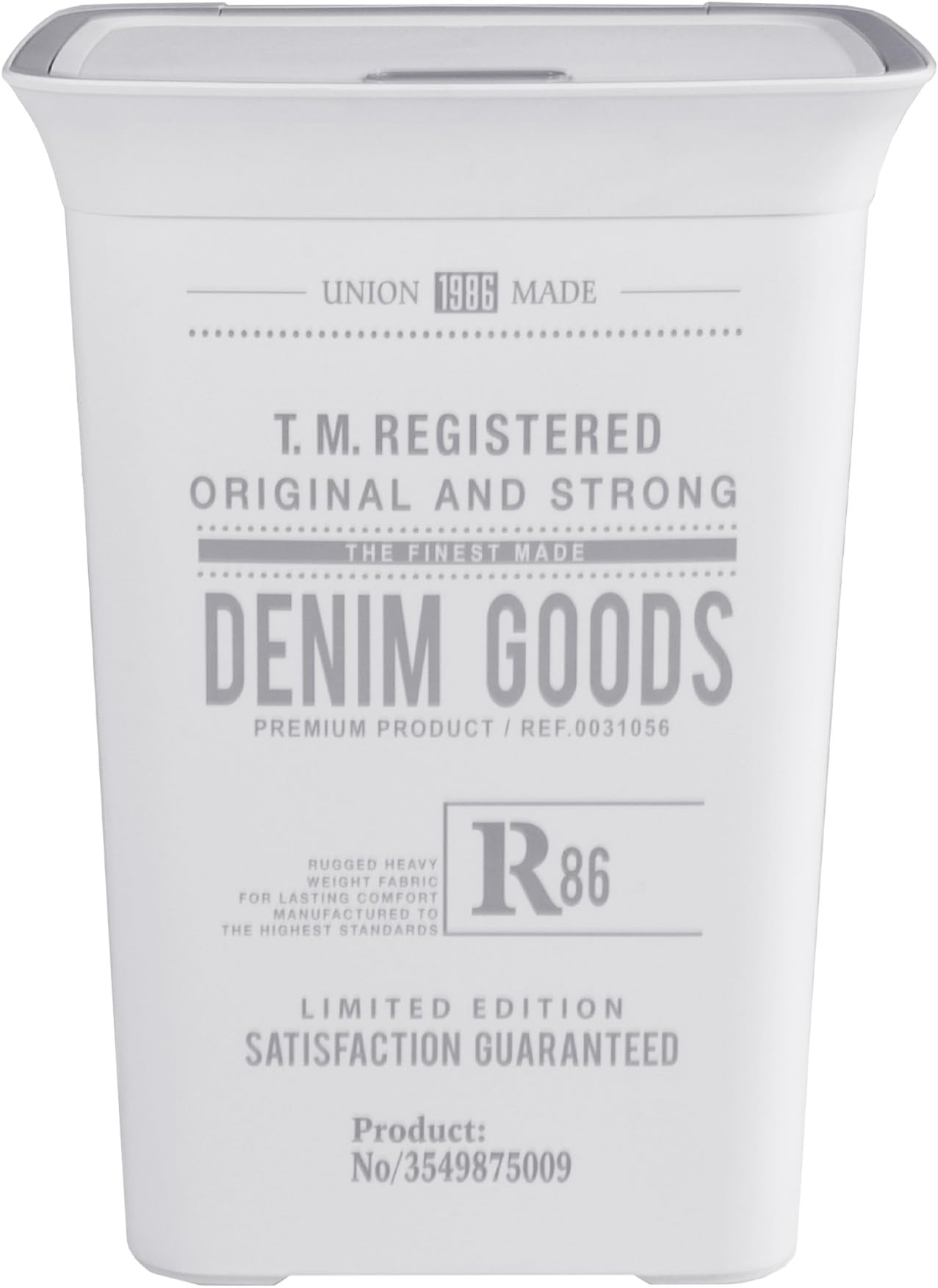 Laundry Basket with Ventilation Moda Denim 60 Liter With Lid Laundry Hamper