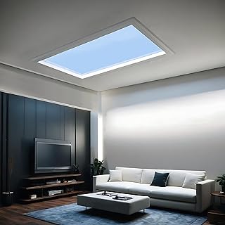 1x2 ft Clear Sky Light, Artificial Skylight Ceiling Fixture, Biological ...