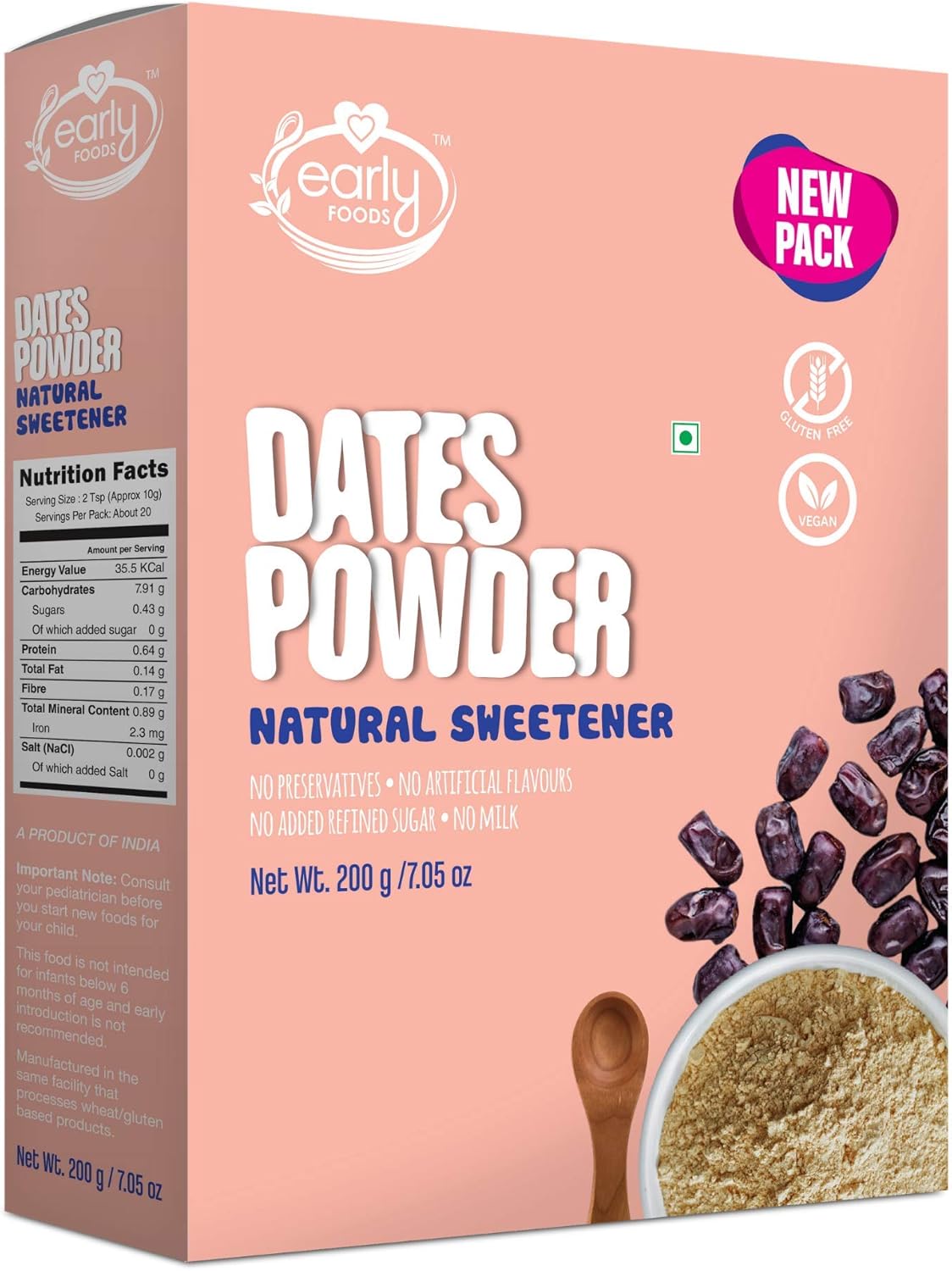 Early Foods Early foods Dates Powder Natural Sweetener 200g Buy