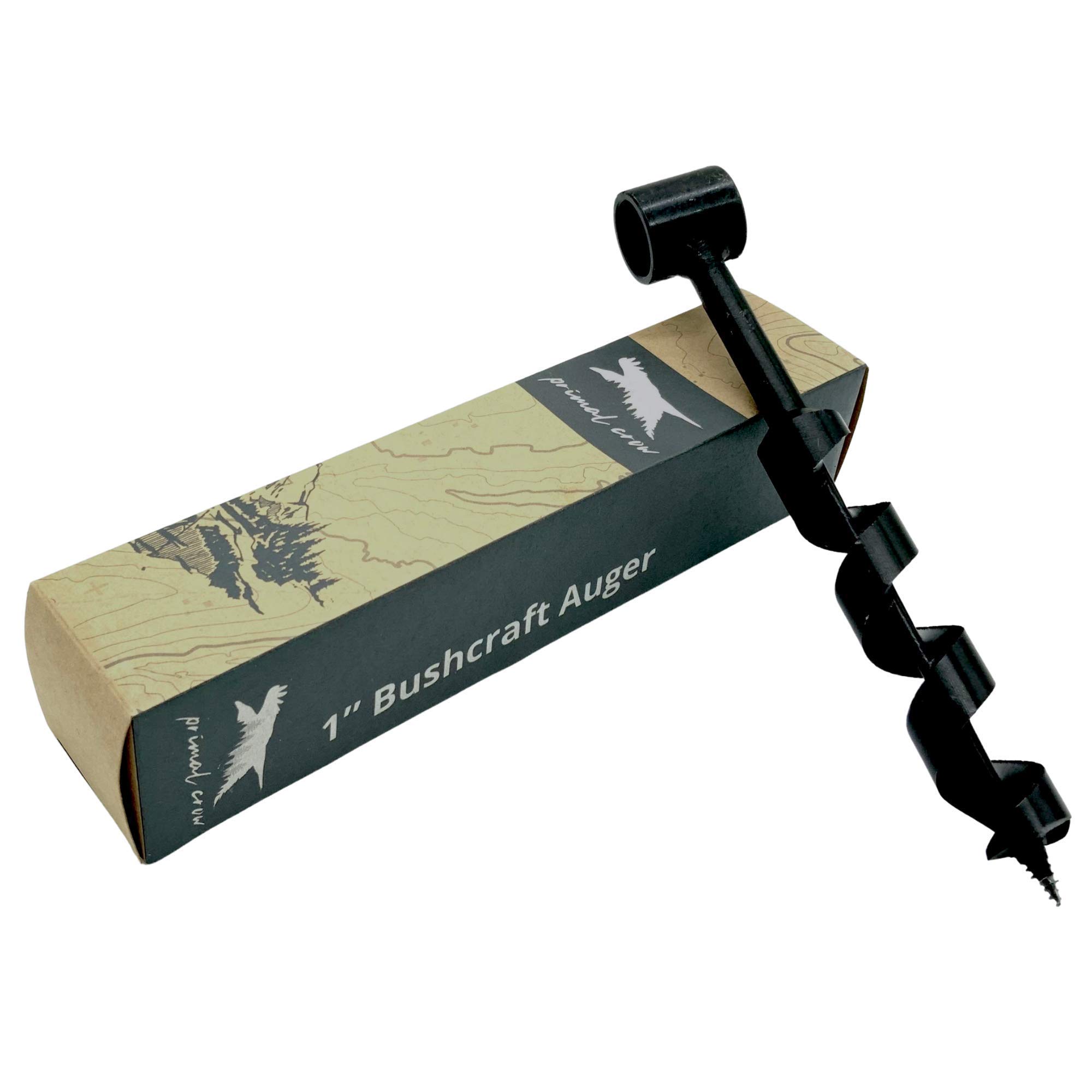 Buy Hand Auger by Primal Crow 1"x8" Wood Auger Manual Hand Drill