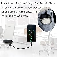 Vista 5 de PNGKNYOCN Cable adaptador USB de 90 grados en ángulo recto USB 2.0 (tipo A) macho a USB 2.0 (tipo C) macho de carga rápida y sincronización de datos