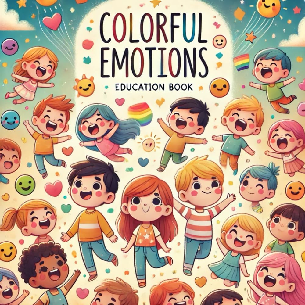 COLORFUL EMOTIONS.: Educational book for 3-7 year olds kids teaching them to recognize and understand emotions
