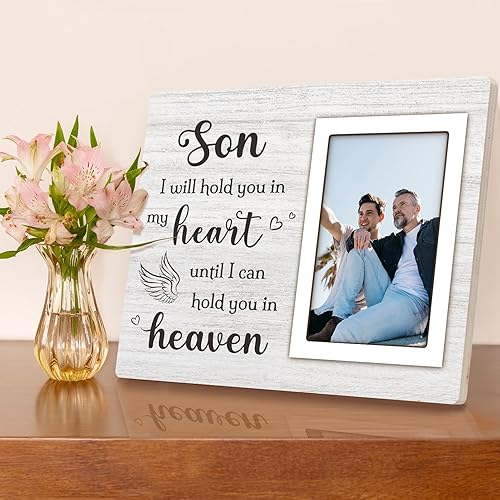 Miniatura 4 de Regalos conmemorativos por pérdida de hijo, marco de fotos conmemorativo, regalos de condolencia para madre, marco de fotos de memoria amorosa de 8