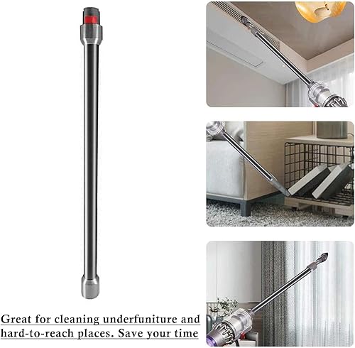 Miniatura 5 de Varita de repuesto de liberación rápida compatible con aspiradora inalámbrica Dyson V15 V11 V10 V7 V8 (negro)